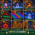 Cientos de diseños animados: clásicos navideños, escenas de nieve, renos y mensajes festivos