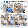 1 284 animaux au sec : chiens et chats dans le sac de séchage